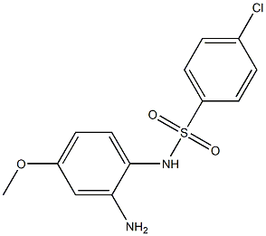 N-(2-amino-4-methoxyphenyl)-4-chlorobenzene-1-sulfonamide Struktur