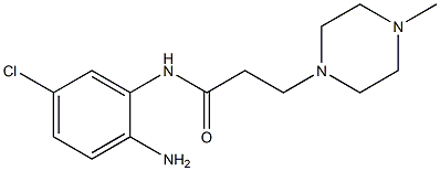 N-(2-amino-5-chlorophenyl)-3-(4-methylpiperazin-1-yl)propanamide Struktur