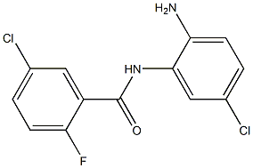 N-(2-amino-5-chlorophenyl)-5-chloro-2-fluorobenzamide Struktur