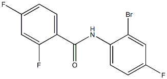 N-(2-bromo-4-fluorophenyl)-2,4-difluorobenzamide Struktur