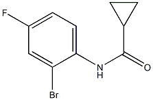 N-(2-bromo-4-fluorophenyl)cyclopropanecarboxamide Struktur