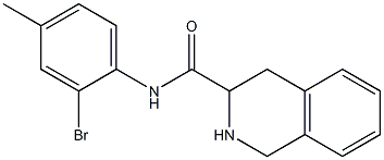 N-(2-bromo-4-methylphenyl)-1,2,3,4-tetrahydroisoquinoline-3-carboxamide Struktur