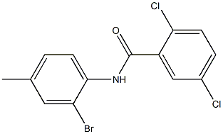 N-(2-bromo-4-methylphenyl)-2,5-dichlorobenzamide Struktur