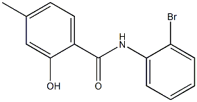 N-(2-bromophenyl)-2-hydroxy-4-methylbenzamide Struktur