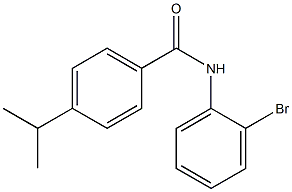 N-(2-bromophenyl)-4-isopropylbenzamide Struktur