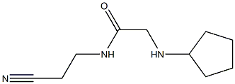 N-(2-cyanoethyl)-2-(cyclopentylamino)acetamide Struktur