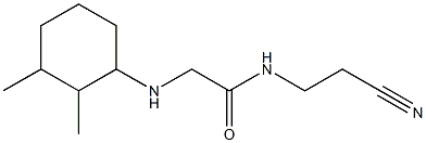 N-(2-cyanoethyl)-2-[(2,3-dimethylcyclohexyl)amino]acetamide Struktur