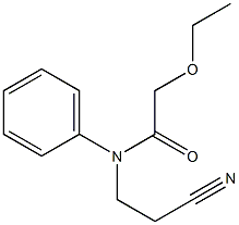 N-(2-cyanoethyl)-2-ethoxy-N-phenylacetamide Struktur