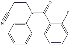 N-(2-cyanoethyl)-2-fluoro-N-phenylbenzamide Struktur