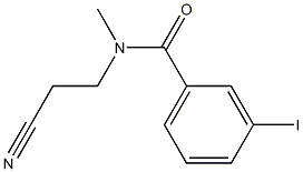 N-(2-cyanoethyl)-3-iodo-N-methylbenzamide Struktur