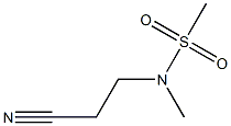 N-(2-cyanoethyl)-N-methylmethanesulfonamide Struktur