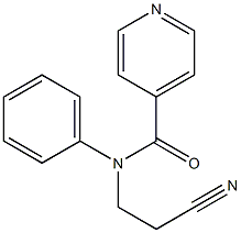 N-(2-cyanoethyl)-N-phenylisonicotinamide Struktur