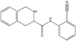 N-(2-cyanophenyl)-1,2,3,4-tetrahydroisoquinoline-3-carboxamide Struktur