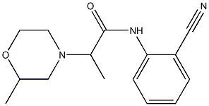 N-(2-cyanophenyl)-2-(2-methylmorpholin-4-yl)propanamide Struktur