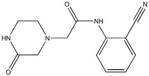 N-(2-cyanophenyl)-2-(3-oxopiperazin-1-yl)acetamide Struktur