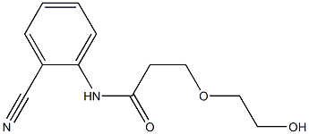 N-(2-cyanophenyl)-3-(2-hydroxyethoxy)propanamide Struktur