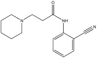 N-(2-cyanophenyl)-3-(piperidin-1-yl)propanamide Struktur