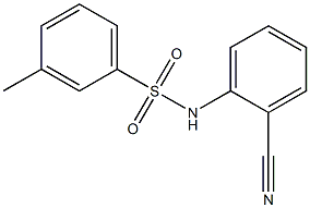 N-(2-cyanophenyl)-3-methylbenzenesulfonamide Struktur