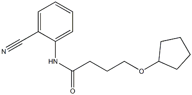 N-(2-cyanophenyl)-4-(cyclopentyloxy)butanamide Struktur