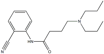 N-(2-cyanophenyl)-4-(dipropylamino)butanamide Struktur