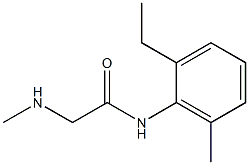 N-(2-ethyl-6-methylphenyl)-2-(methylamino)acetamide Struktur