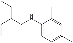 N-(2-ethylbutyl)-2,4-dimethylaniline Struktur