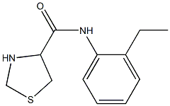 N-(2-ethylphenyl)-1,3-thiazolidine-4-carboxamide Struktur