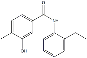 N-(2-ethylphenyl)-3-hydroxy-4-methylbenzamide Struktur