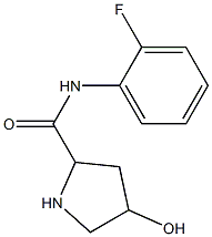 N-(2-fluorophenyl)-4-hydroxypyrrolidine-2-carboxamide Struktur