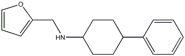 N-(2-furylmethyl)-N-(4-phenylcyclohexyl)amine Struktur