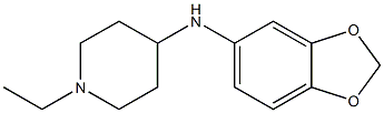 N-(2H-1,3-benzodioxol-5-yl)-1-ethylpiperidin-4-amine Struktur