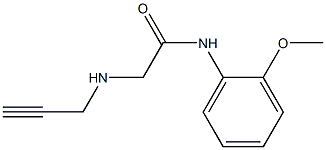 N-(2-methoxyphenyl)-2-(prop-2-yn-1-ylamino)acetamide Struktur