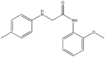 N-(2-methoxyphenyl)-2-[(4-methylphenyl)amino]acetamide Struktur