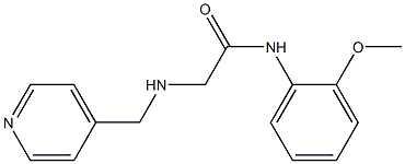 N-(2-methoxyphenyl)-2-[(pyridin-4-ylmethyl)amino]acetamide Struktur