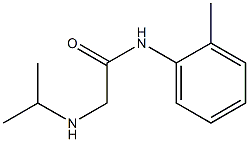 N-(2-methylphenyl)-2-(propan-2-ylamino)acetamide Struktur