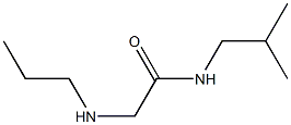 N-(2-methylpropyl)-2-(propylamino)acetamide Struktur