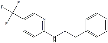 N-(2-phenylethyl)-5-(trifluoromethyl)pyridin-2-amine Struktur