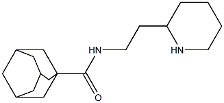 N-(2-piperidin-2-ylethyl)adamantane-1-carboxamide Struktur