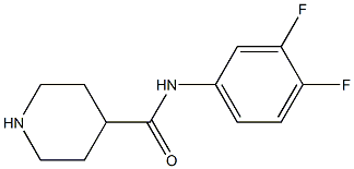 N-(3,4-difluorophenyl)piperidine-4-carboxamide Struktur