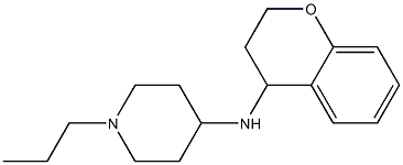 N-(3,4-dihydro-2H-1-benzopyran-4-yl)-1-propylpiperidin-4-amine Struktur