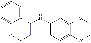 N-(3,4-dimethoxyphenyl)-3,4-dihydro-2H-1-benzopyran-4-amine Struktur