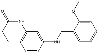 N-(3-{[(2-methoxyphenyl)methyl]amino}phenyl)propanamide Struktur