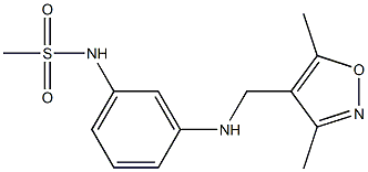 N-(3-{[(3,5-dimethyl-1,2-oxazol-4-yl)methyl]amino}phenyl)methanesulfonamide Struktur