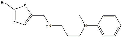 N-(3-{[(5-bromothiophen-2-yl)methyl]amino}propyl)-N-methylaniline Struktur