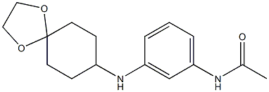 N-(3-{1,4-dioxaspiro[4.5]decan-8-ylamino}phenyl)acetamide Struktur