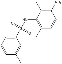 N-(3-amino-2,6-dimethylphenyl)-3-methylbenzenesulfonamide Struktur