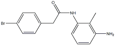 N-(3-amino-2-methylphenyl)-2-(4-bromophenyl)acetamide Struktur