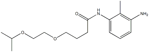 N-(3-amino-2-methylphenyl)-4-[2-(propan-2-yloxy)ethoxy]butanamide Struktur