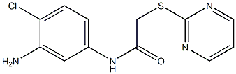 N-(3-amino-4-chlorophenyl)-2-(pyrimidin-2-ylsulfanyl)acetamide Struktur