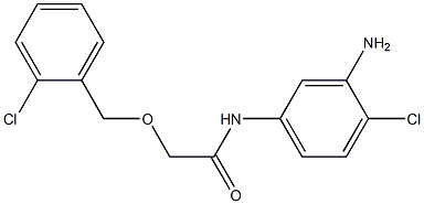 N-(3-amino-4-chlorophenyl)-2-[(2-chlorophenyl)methoxy]acetamide Struktur